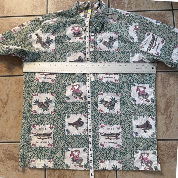 Reyn Spooner Christmas Mele Kalikimaka Short Sleeve Aloha Hawaiian Shirts Large - Picture 6 of 16
